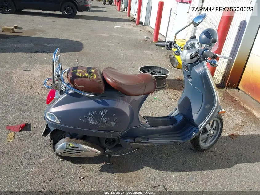 2007 Vespa Lx 150 VIN: ZAPM448FX75500023 Lot: 44968367