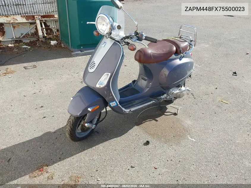 2007 Vespa Lx 150 VIN: ZAPM448FX75500023 Lot: 44968367