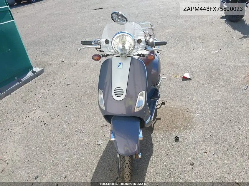2007 Vespa Lx 150 VIN: ZAPM448FX75500023 Lot: 44968367