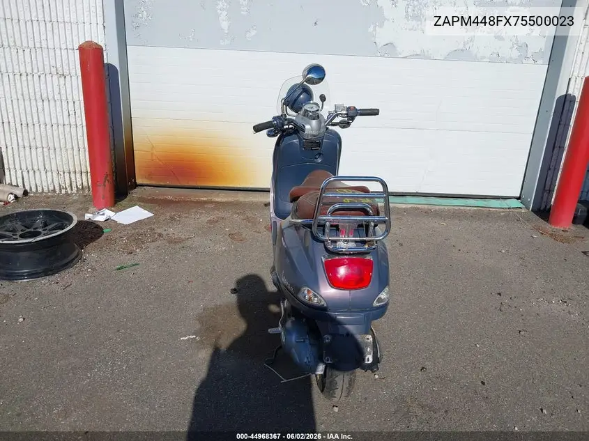 2007 Vespa Lx 150 VIN: ZAPM448FX75500023 Lot: 44968367