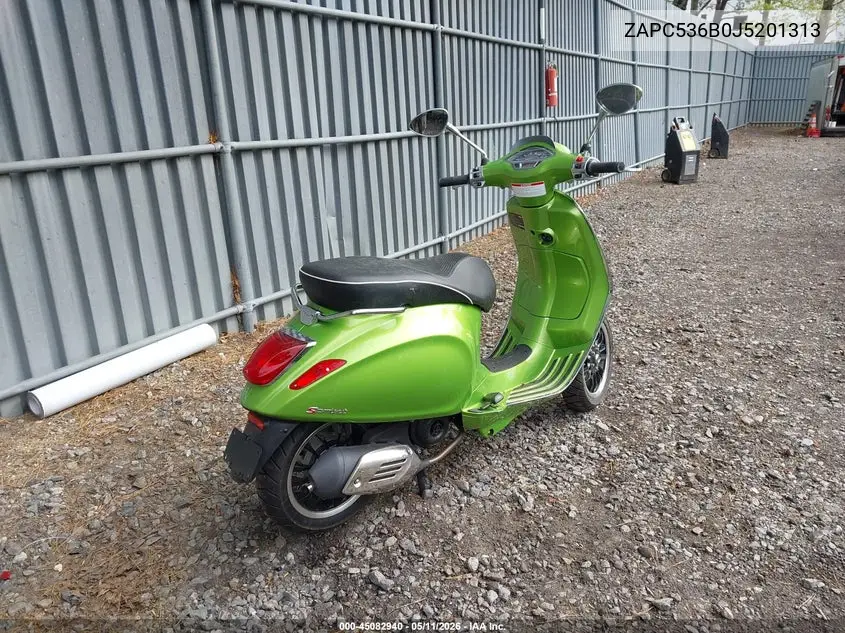 2018 Vespa Primavera 50 4V Ie VIN: ZAPC536B0J5201313 Lot: 45082940