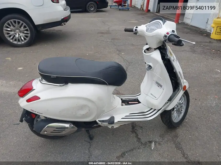 2015 Vespa Sprint 150 3V VIN: ZAPM818G9F5401199 Lot: 44746802