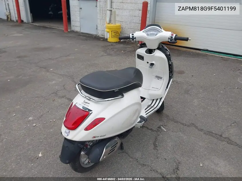 2015 Vespa Sprint 150 3V VIN: ZAPM818G9F5401199 Lot: 44746802