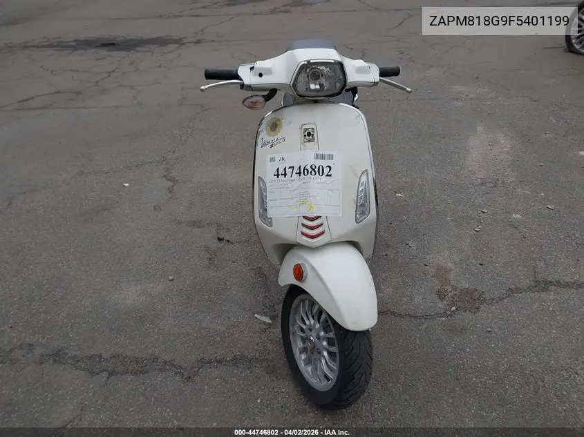 2015 Vespa Sprint 150 3V VIN: ZAPM818G9F5401199 Lot: 44746802
