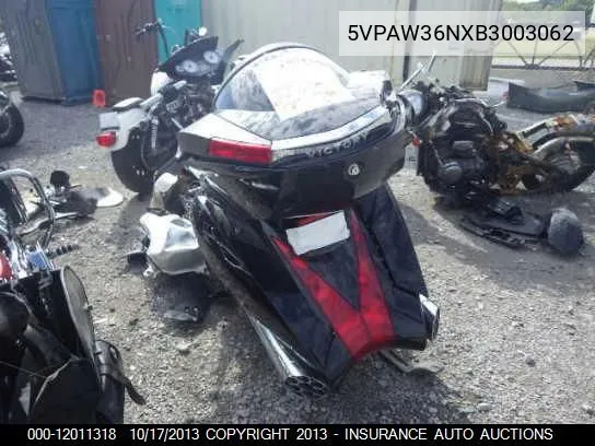 2011 Victory Anessvision VIN: 5VPAW36NXB3003062 Lot: 12011318