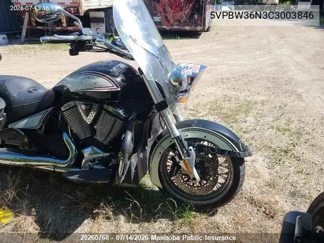 2012 Victory Cross Roads Classic Le VIN: 5VPBW36N3C3003846 Lot: 20260768