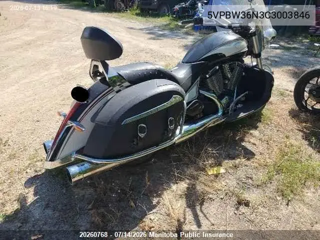 2012 Victory Cross Roads Classic Le VIN: 5VPBW36N3C3003846 Lot: 20260768