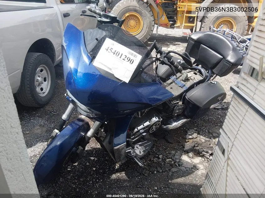 2011 Victory Motorcycles Cross Country Standard VIN: 5VPDB36N3B3002506 Lot: 45401290