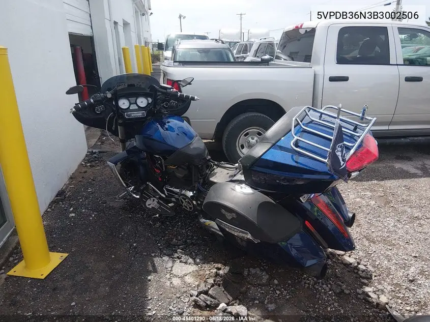 2011 Victory Motorcycles Cross Country Standard VIN: 5VPDB36N3B3002506 Lot: 45401290