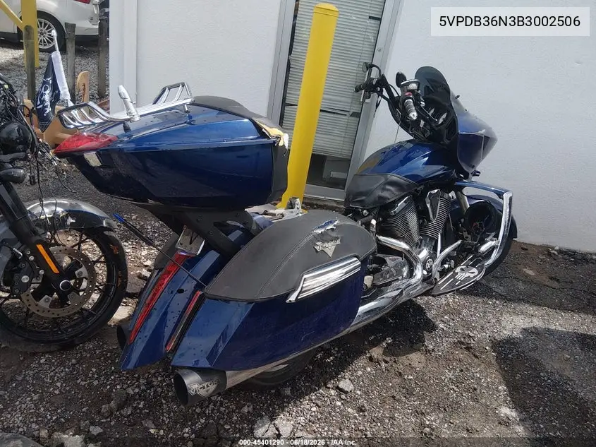 2011 Victory Motorcycles Cross Country Standard VIN: 5VPDB36N3B3002506 Lot: 45401290