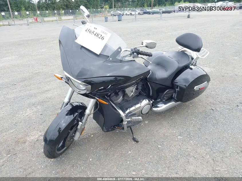 2011 Victory Motorcycles Cross Country Standard VIN: 5VPDB36N0B3006237 Lot: 45654826