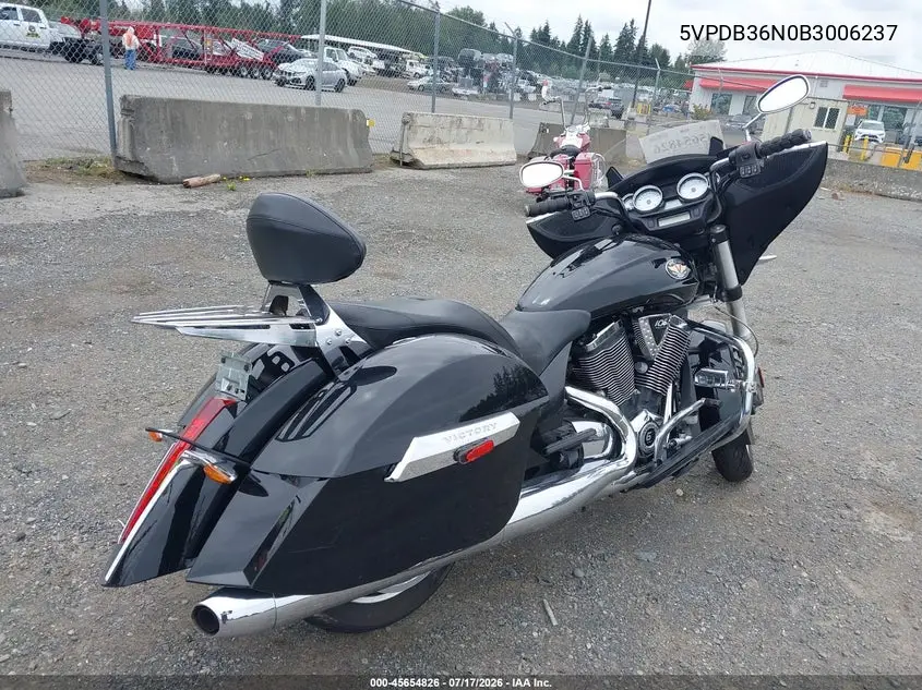 2011 Victory Motorcycles Cross Country Standard VIN: 5VPDB36N0B3006237 Lot: 45654826