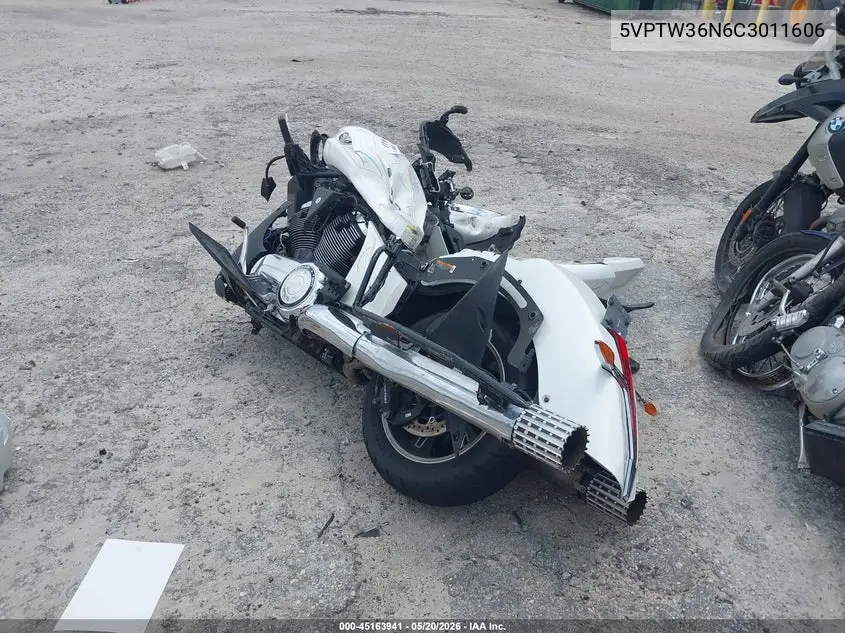 2012 Victory Motorcycles Cross Country Tour VIN: 5VPTW36N6C3011606 Lot: 45163941