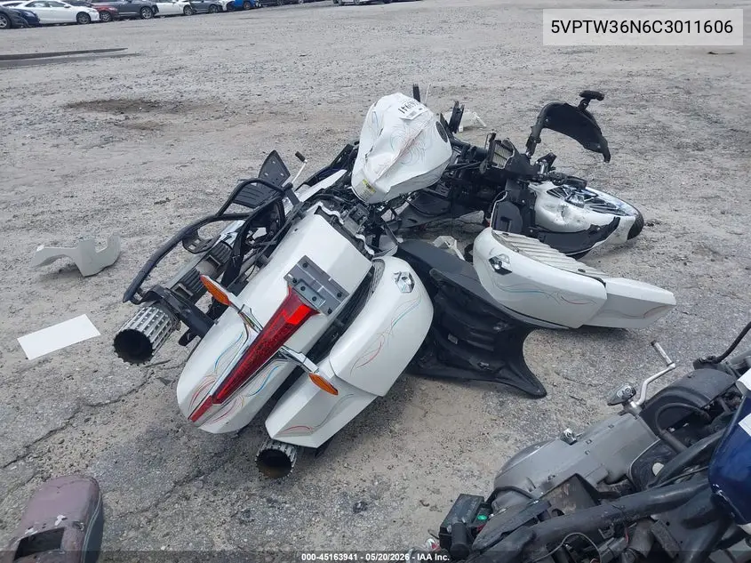 2012 Victory Motorcycles Cross Country Tour VIN: 5VPTW36N6C3011606 Lot: 45163941