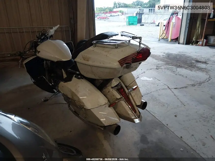 2012 Victory Motorcycles Cross Country Tour VIN: 5VPTW36N6C3004803 Lot: 45288736