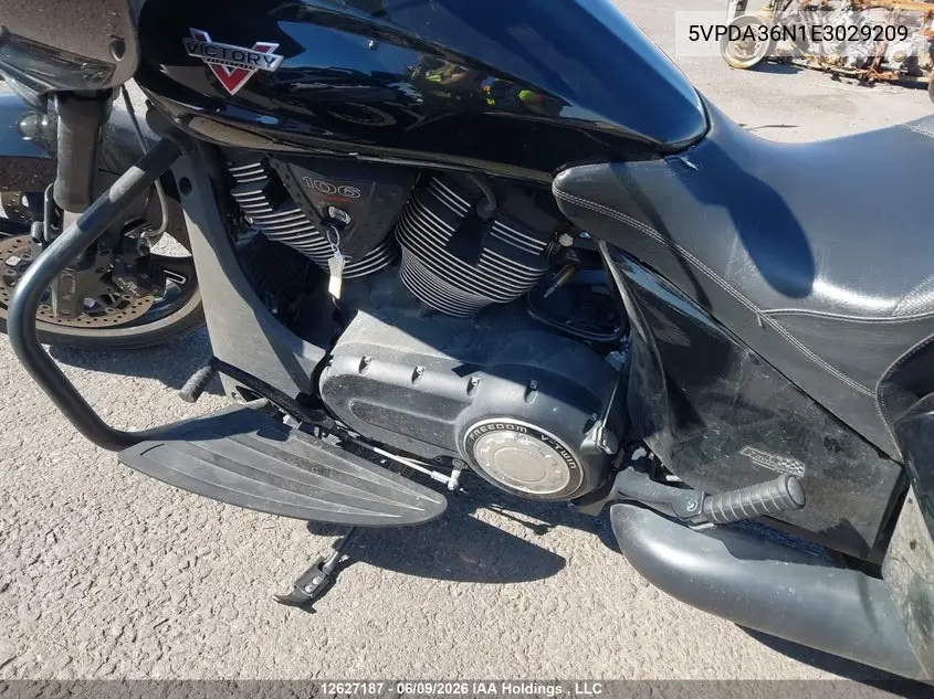 2014 Victory Motorcycles Cross Country 8-Ball VIN: 5VPDA36N1E3029209 Lot: 12627187