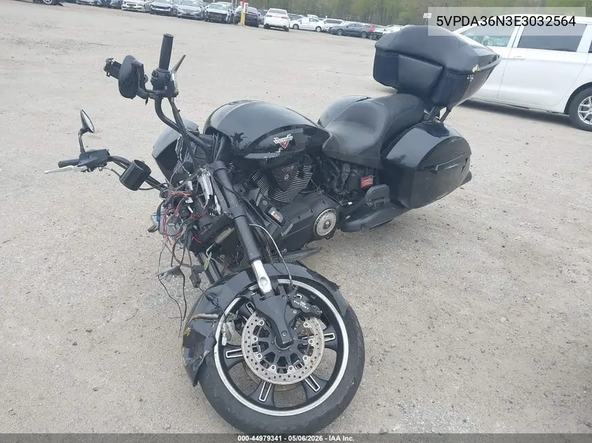 2014 Victory Motorcycles Cross Country 8-Ball VIN: 5VPDA36N3E3032564 Lot: 44979341