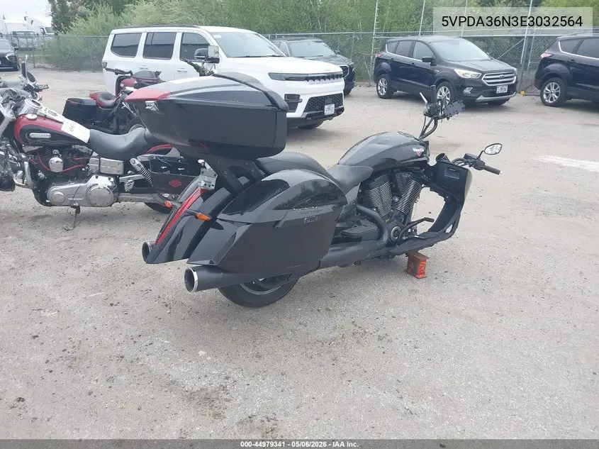 2014 Victory Motorcycles Cross Country 8-Ball VIN: 5VPDA36N3E3032564 Lot: 44979341