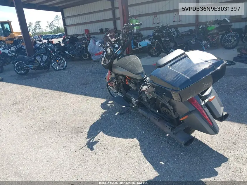2014 Victory Motorcycles Cross Country VIN: 5VPDB36N9E3031397 Lot: 45115585