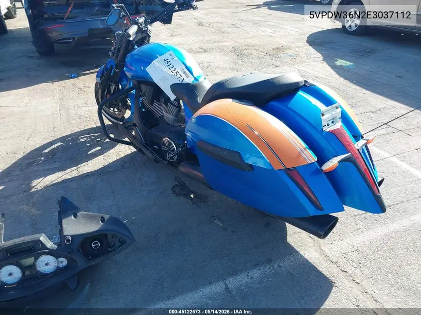 2014 Victory Motorcycles Cross Country VIN: 5VPDW36N2E3037112 Lot: 45122573