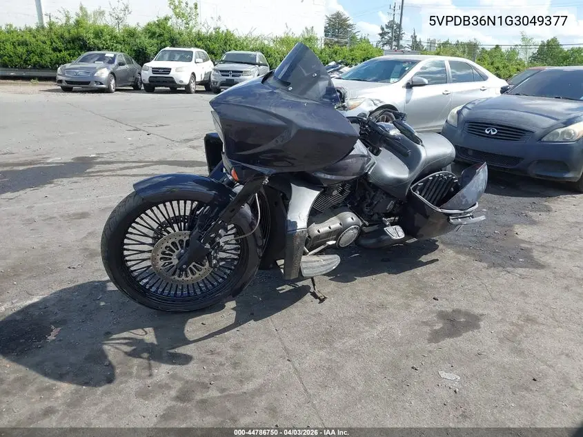 2016 Victory Motorcycles Cross Country VIN: 5VPDB36N1G3049377 Lot: 44786750