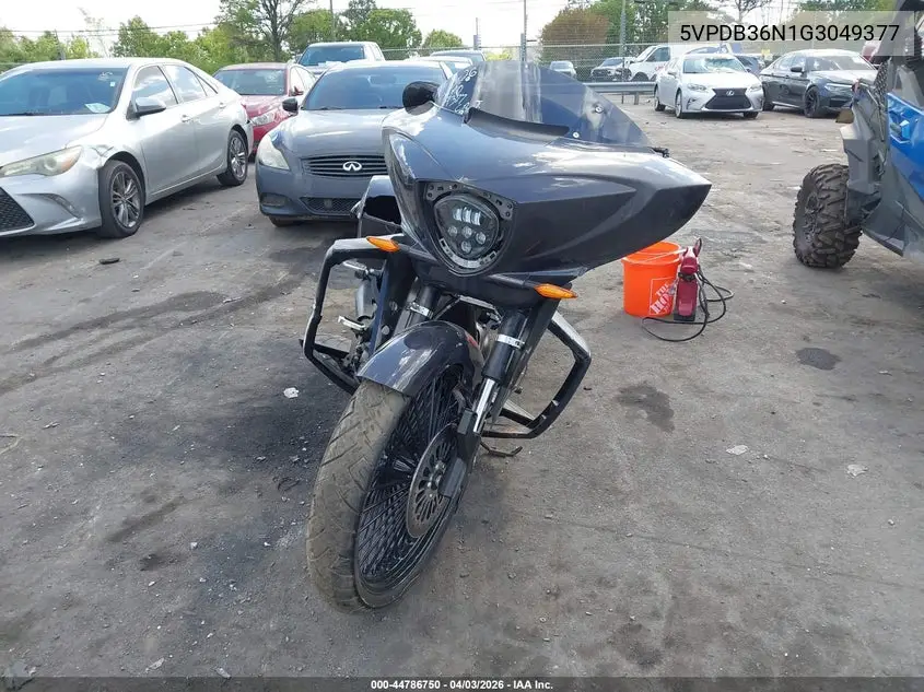 2016 Victory Motorcycles Cross Country VIN: 5VPDB36N1G3049377 Lot: 44786750