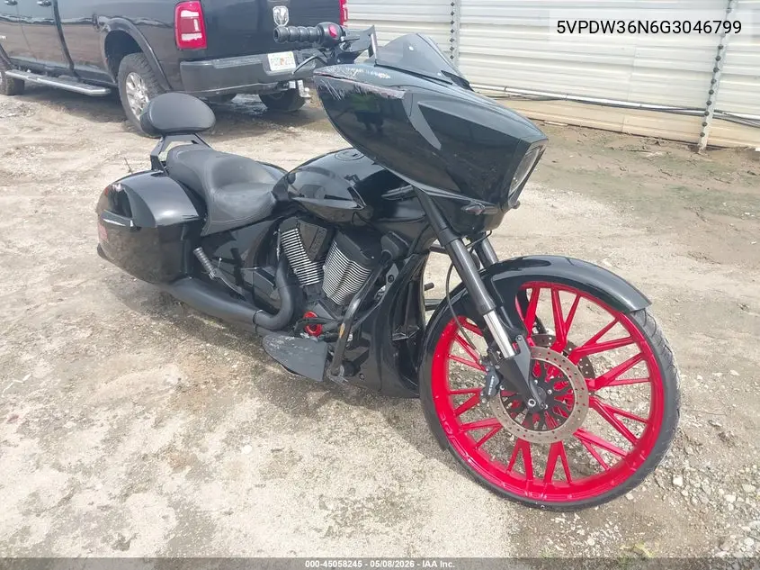 2016 Victory Motorcycles Cross Country Abs VIN: 5VPDW36N6G3046799 Lot: 45058245