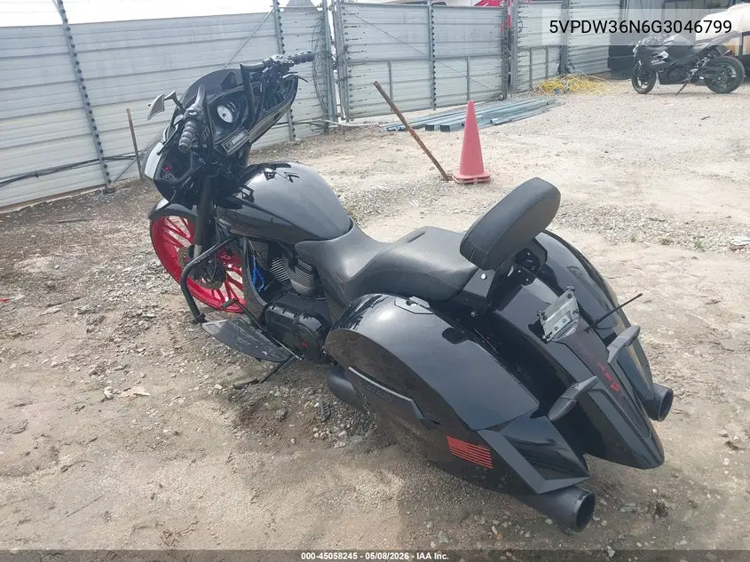 2016 Victory Motorcycles Cross Country Abs VIN: 5VPDW36N6G3046799 Lot: 45058245
