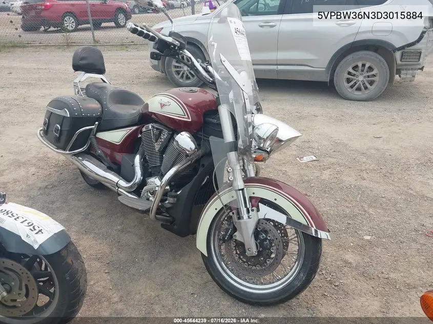 2013 Victory Motorcycles Cross Roads Classic VIN: 5VPBW36N3D3015884 Lot: 45644239