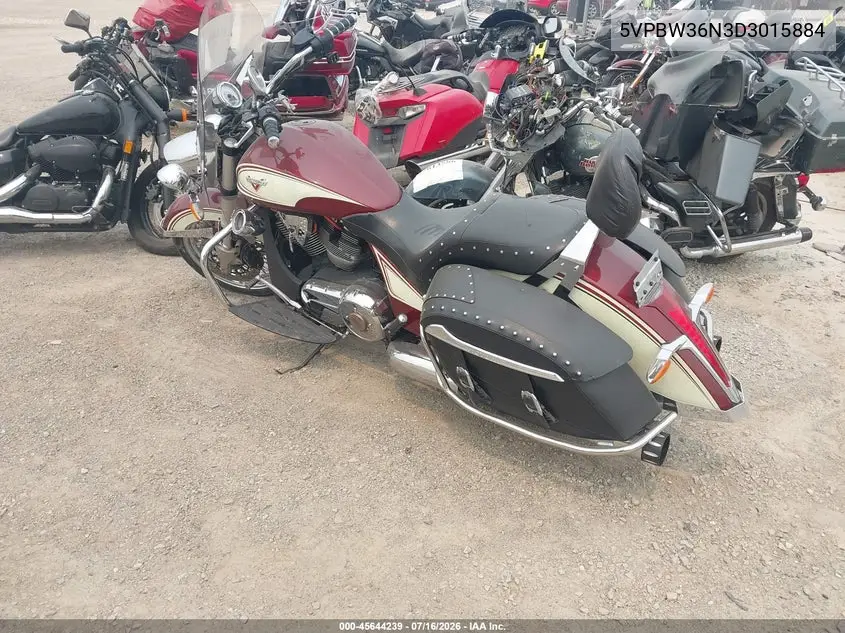 2013 Victory Motorcycles Cross Roads Classic VIN: 5VPBW36N3D3015884 Lot: 45644239