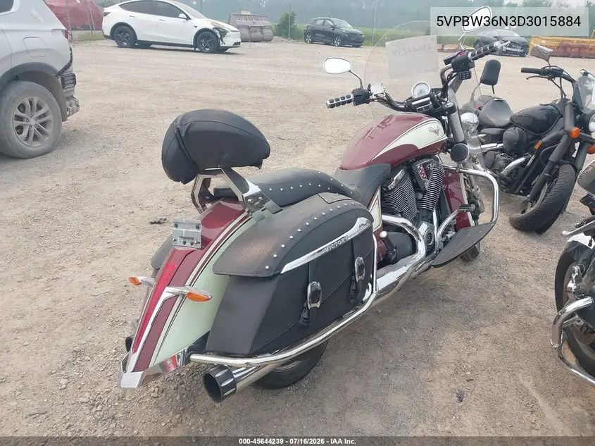 2013 Victory Motorcycles Cross Roads Classic VIN: 5VPBW36N3D3015884 Lot: 45644239