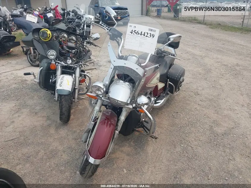 2013 Victory Motorcycles Cross Roads Classic VIN: 5VPBW36N3D3015884 Lot: 45644239