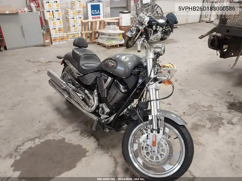 2008 Victory Motorcycles Hammer VIN: 5VPHB26D183000586 Lot: 45461362