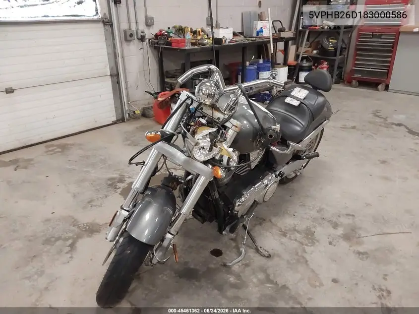 2008 Victory Motorcycles Hammer VIN: 5VPHB26D183000586 Lot: 45461362
