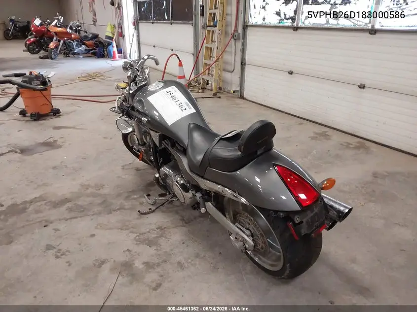2008 Victory Motorcycles Hammer VIN: 5VPHB26D183000586 Lot: 45461362