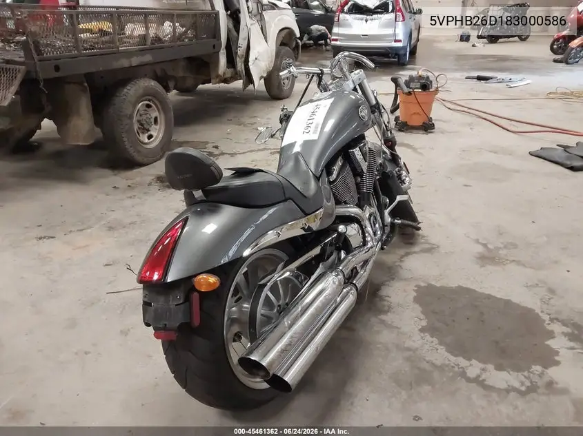 2008 Victory Motorcycles Hammer VIN: 5VPHB26D183000586 Lot: 45461362
