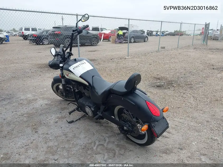 2013 Victory Motorcycles High-Ball VIN: 5VPWB36N2D3016862 Lot: 45027593