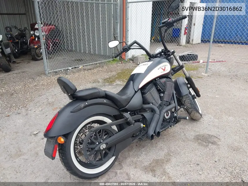 2013 Victory Motorcycles High-Ball VIN: 5VPWB36N2D3016862 Lot: 45027593