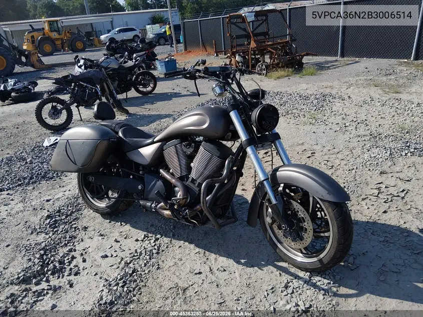2011 Victory Motorcycles Kingpin 8-Ball VIN: 5VPCA36N2B3006514 Lot: 45363253