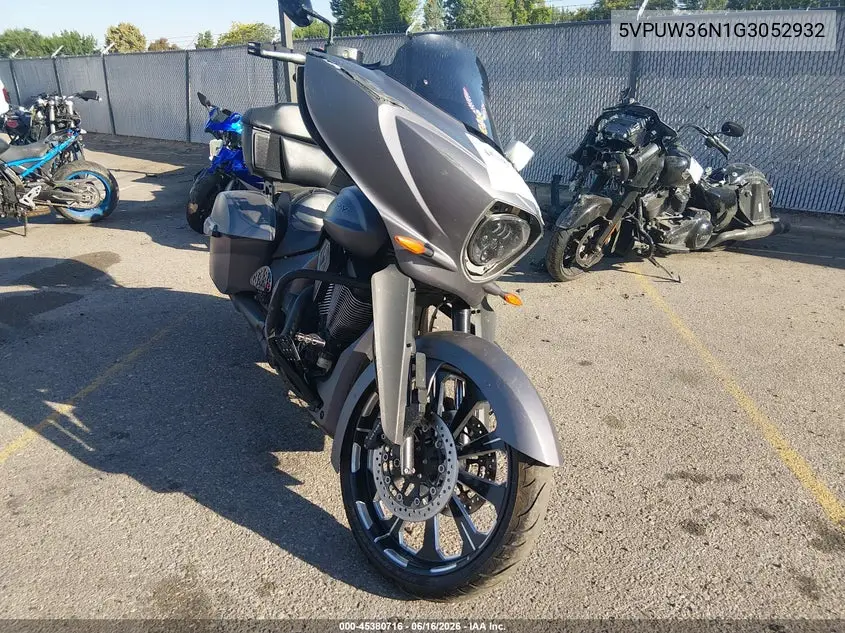2016 Victory Motorcycles Magnum X-1 VIN: 5VPUW36N1G3052932 Lot: 45380716