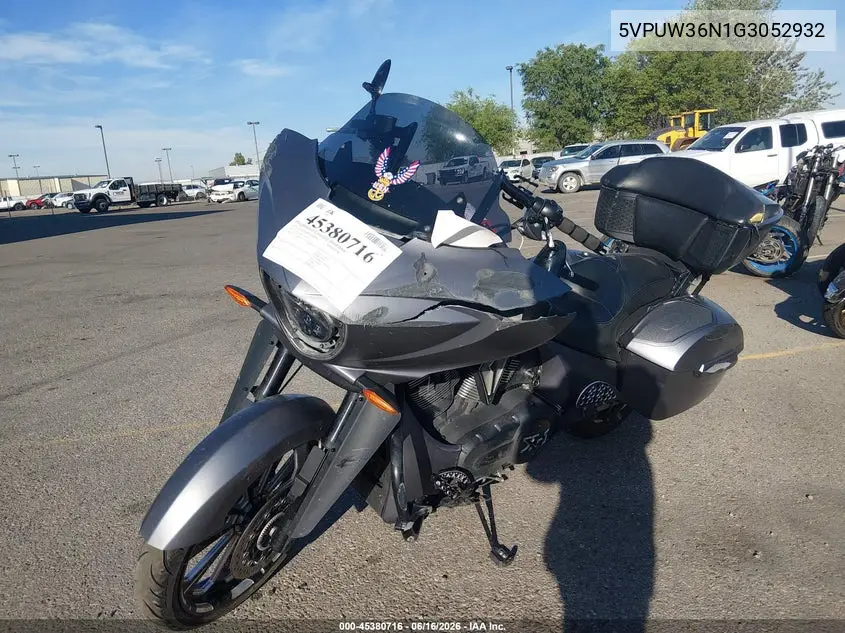 2016 Victory Motorcycles Magnum X-1 VIN: 5VPUW36N1G3052932 Lot: 45380716