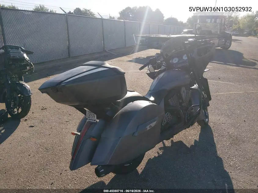 2016 Victory Motorcycles Magnum X-1 VIN: 5VPUW36N1G3052932 Lot: 45380716