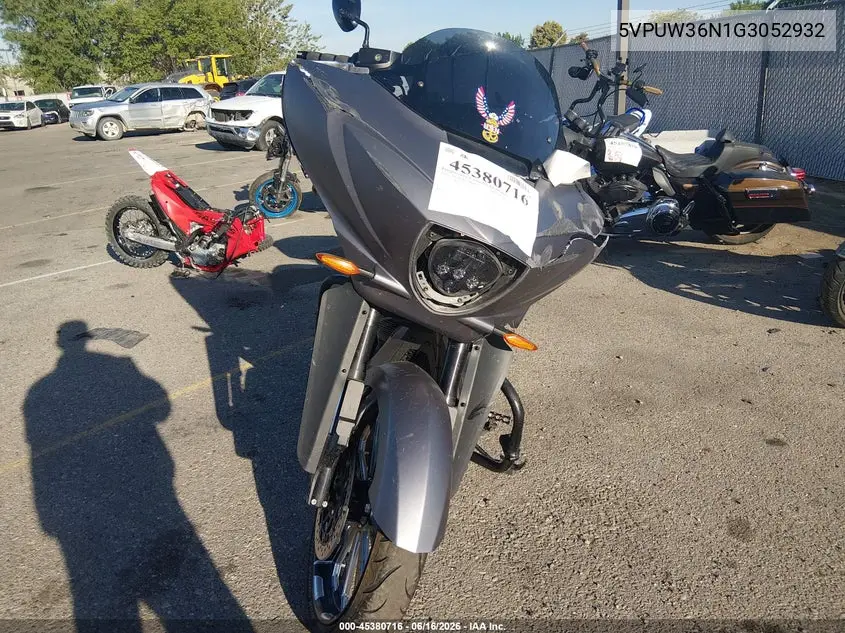 2016 Victory Motorcycles Magnum X-1 VIN: 5VPUW36N1G3052932 Lot: 45380716