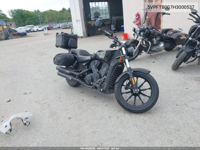 2017 Victory Motorcycles Octane VIN: 5VPFTB007H3000537 Lot: 45259298