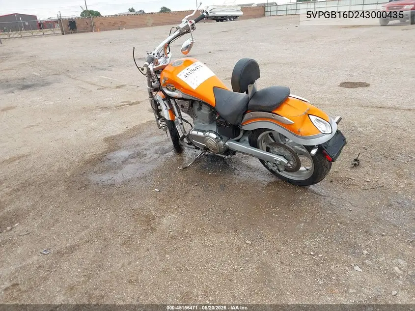 2004 Victory Motorcycles Vegas VIN: 5VPGB16D243000435 Lot: 45156471