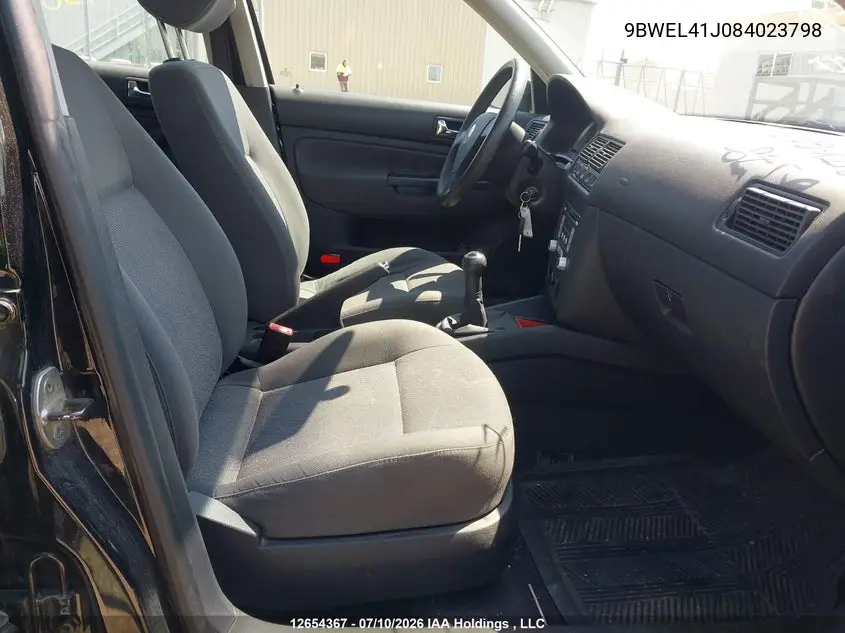 2008 Volkswagen City Golf VIN: 9BWEL41J084023798 Lot: 12654367