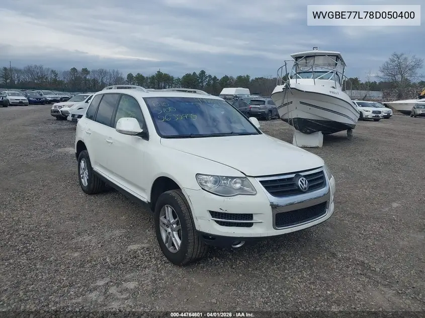 2008 Volkswagen Touareg 2 Vr6 Fsi VIN: WVGBE77L78D050400 Lot: 44764601