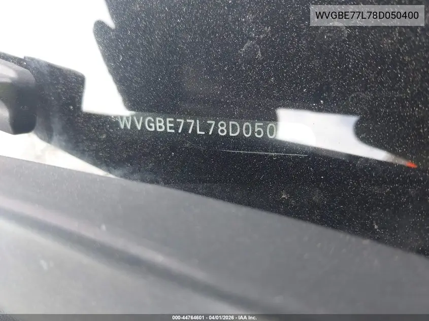 2008 Volkswagen Touareg 2 Vr6 Fsi VIN: WVGBE77L78D050400 Lot: 44764601