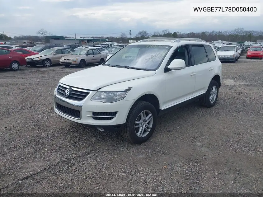 2008 Volkswagen Touareg 2 Vr6 Fsi VIN: WVGBE77L78D050400 Lot: 44764601