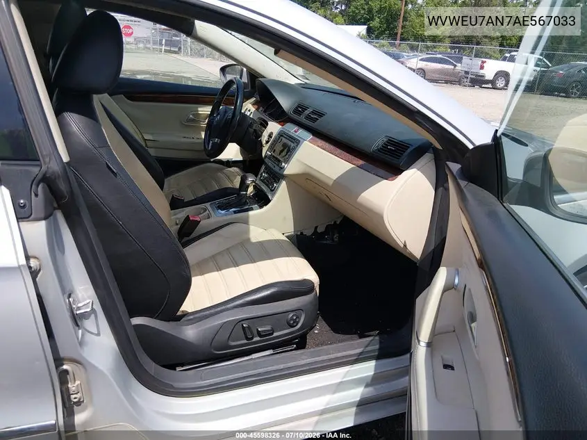 2010 Volkswagen Cc Vr6 Sport VIN: WVWEU7AN7AE567033 Lot: 45598326